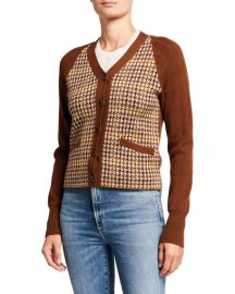 redone houndstooth cardigan at Neiman Marcus